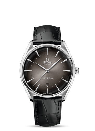 Omega Seamaster Master Co-Axial 39.5 Paris Edition Stainless Steel / Grey / Alligator